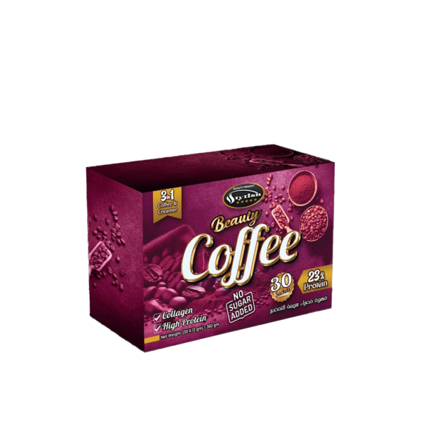 قهوة الكولاجين بيوتي بمحلي الاستيفيا 3*1 | BEAUTY COFFEE 3*1