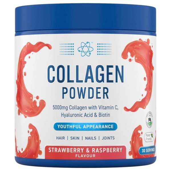 كولاجين 30 حصة بنكهة الفراولة والتوت الأحمر | COLLAGEN POWDER STRAWBERRY & RASPBERRY